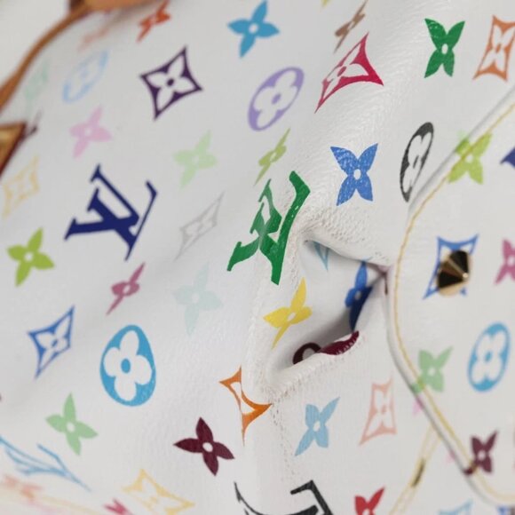 LOUIS VUITTON Monogram Multicolor Annie GM Tote Bag White M40303 LV Auth 123525V - Picture 5 of 15